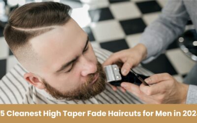 25 Cleanest High Taper Fade Haircuts for Men in 2024